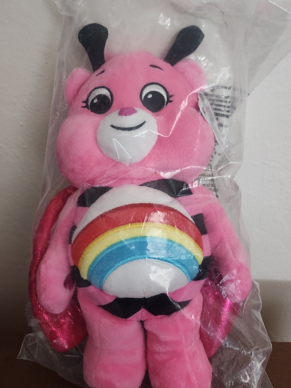 Care Bears Pink Rainbow Ladybug Plush Toy - Kids Toys